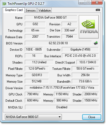 Geforce 9800 2024 gt directx